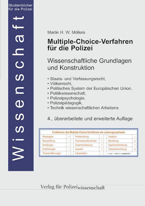 Martin H. W. Möllers: Multiple-Choice-Verfahren für die Polizei, Buch