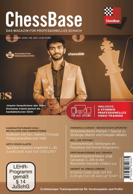 ChessBase Magazin #220 (Juli/August 2024), DVD-ROM