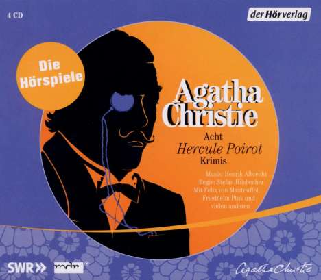 Agatha Christie: Acht Hercule Poirot Krimis, 4 CDs