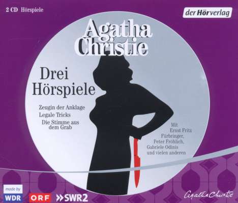 Agatha Christie: Drei Hörspiele, 2 CDs
