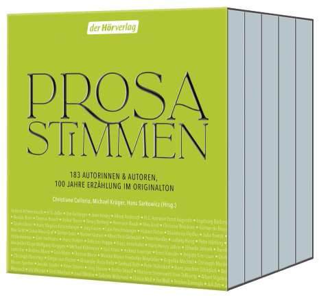 183 Autorinnen &amp; Autoren,100 Jahre Prosa im Origi, 5 MP3-CDs