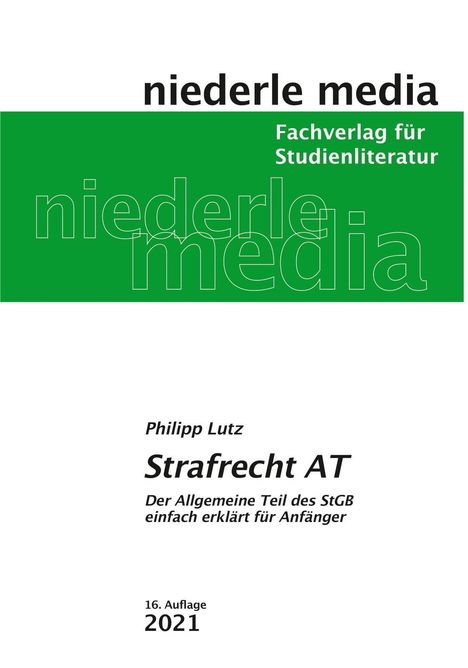 Philipp Lutz: Strafrecht AT, Buch