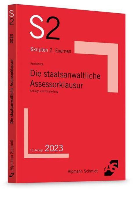 Rainer Kock: Die staatsanwaltliche Assessorklausur, Buch