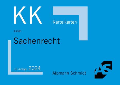 Jan Stefan Lüdde: Karteikarten Sachenrecht, Buch