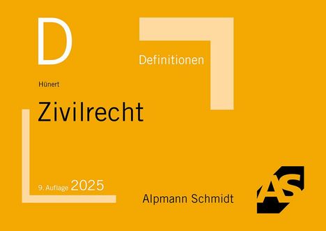 Matthias Hünert: Definitionen Zivilrecht, Buch