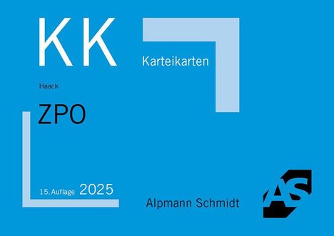 Claudia Haack: Karteikarten ZPO, Diverse