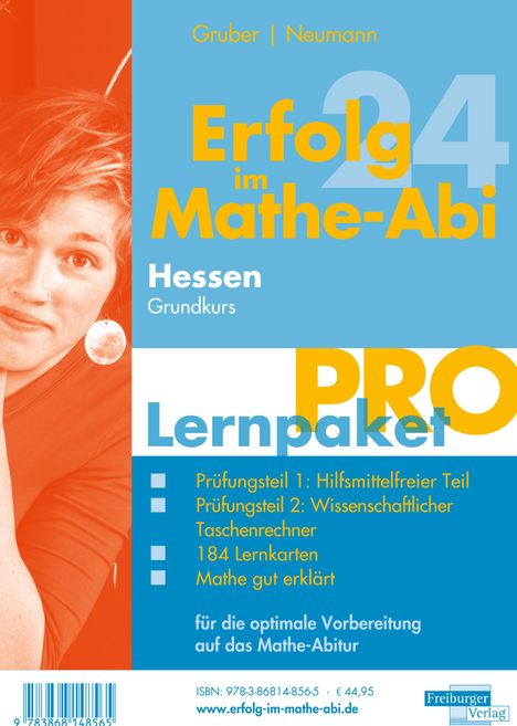 Helmut Gruber: Erfolg im Mathe-Abi 2024 Hessen Lernpaket 'Pro' Grundkurs, 4 Bücher