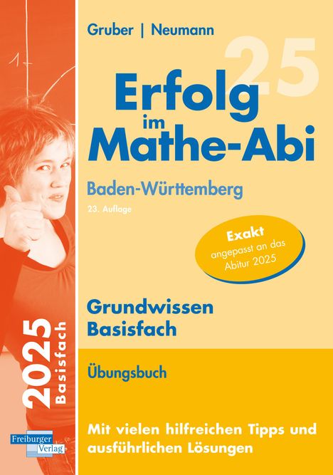 Helmut Gruber: Erfolg im Mathe-Abi 2025 Grundwissen Basisfach Baden-Württemberg, Buch