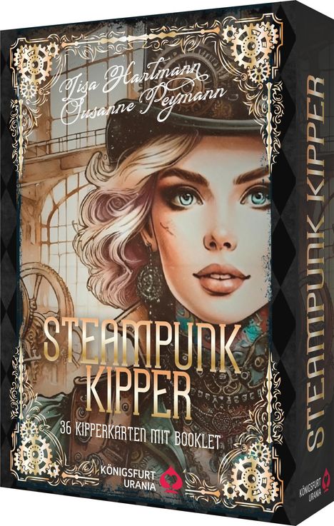 Lisa Hartmann: Steampunk Kipper - 36 Kipperkarten und 144-seitiges Booklet, Buch