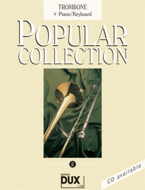 Popular Collection, Trombone + Piano/Keyboard. Vol.2, Noten