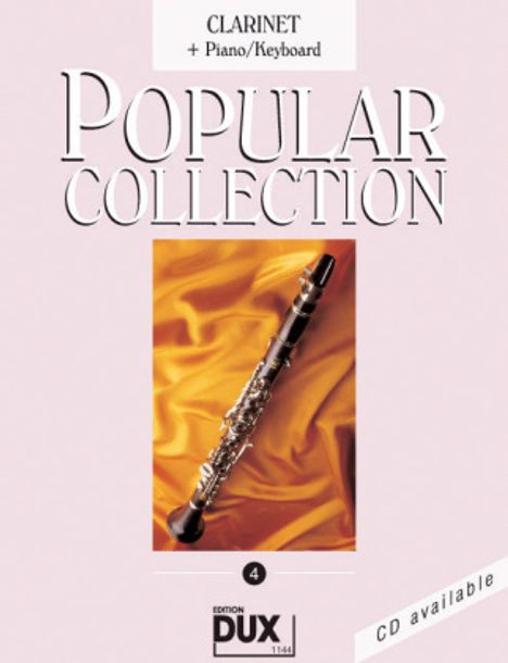 Popular Collection, Clarinet + Piano/Keyboard. Vol.4, Noten