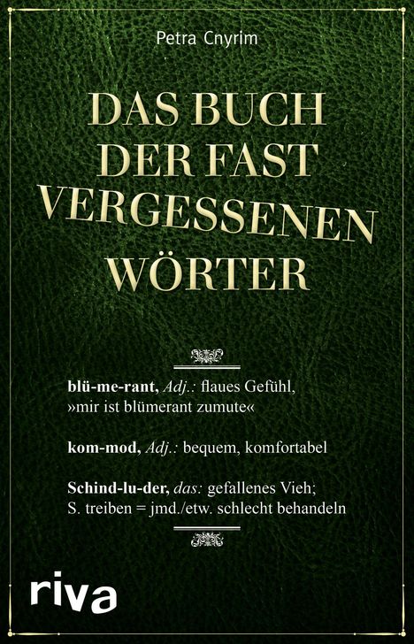 Petra Cnyrim: Das Buch der fast vergessenen Wörter, Buch