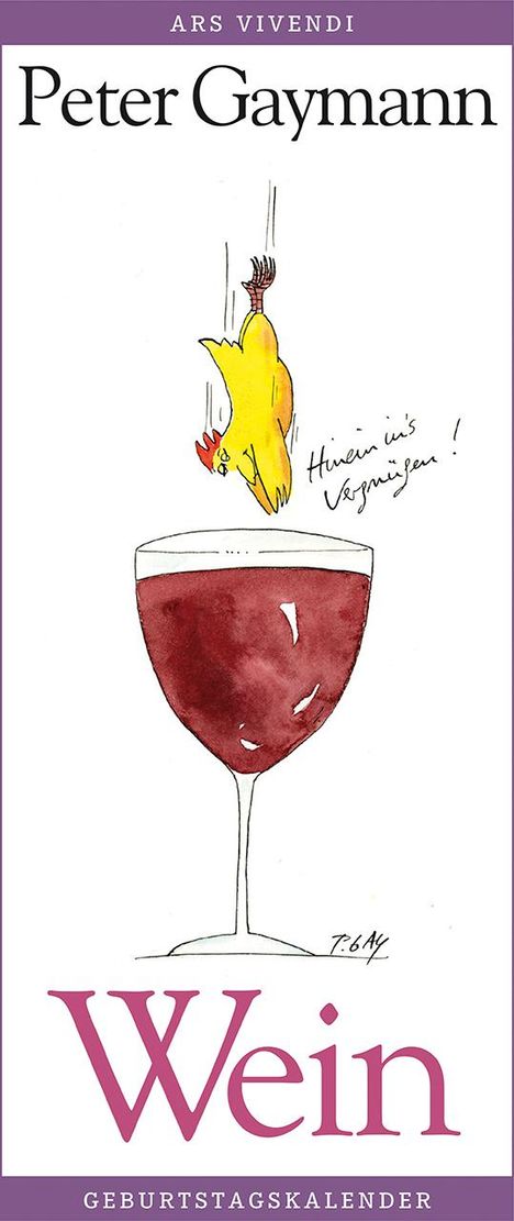 Peter Gaymann: Geburtstagskalender Wein, Kalender