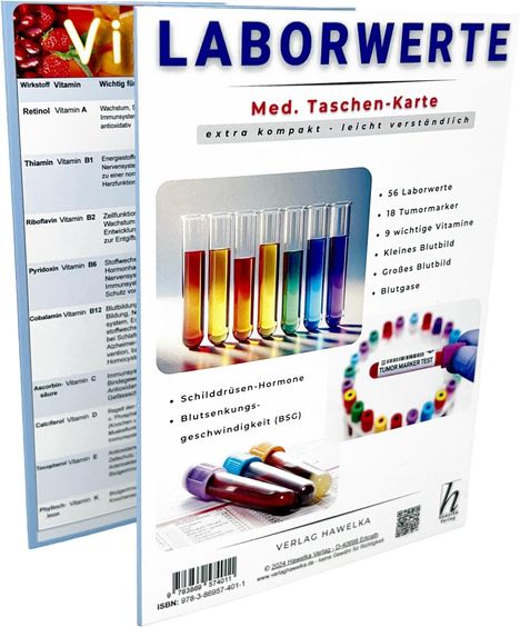 Laborwerte - extra kompakt &amp; leicht verständlich - Faltkarte A6 - Patienten-Ratgeber &amp; Fachliteratur, Buch