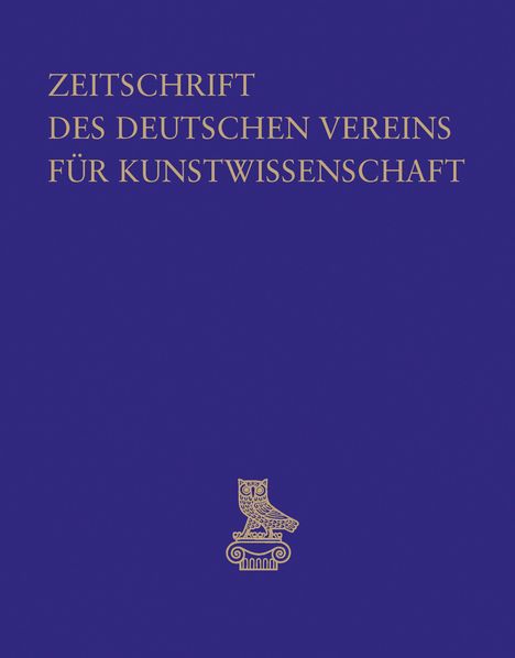 Zeitschrift des Deutschen Vereins für Kunstwissenschaft, Buch