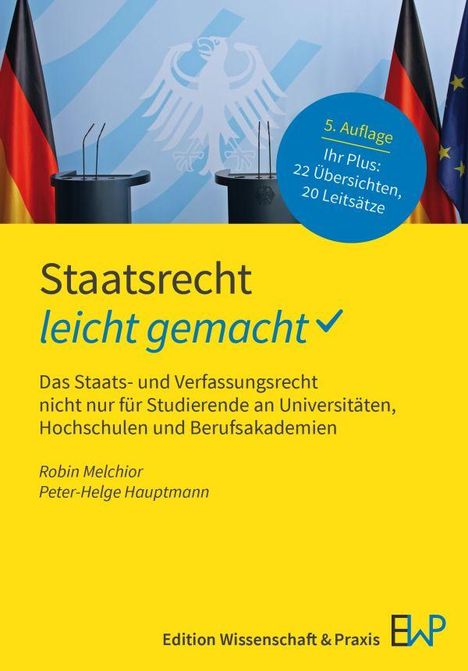 Robin Melchior: Staatsrecht - leicht gemacht, Buch