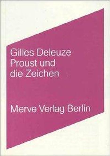 Gilles Deleuze: Proust und die Zeichen, Buch