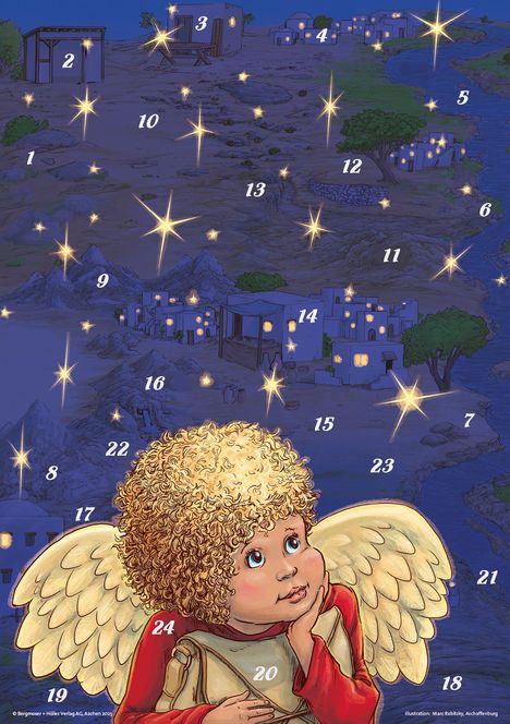 Ida Leonhard: Gloria und die himmlische Tasche. Fensterbild-Adventskalender, Kalender