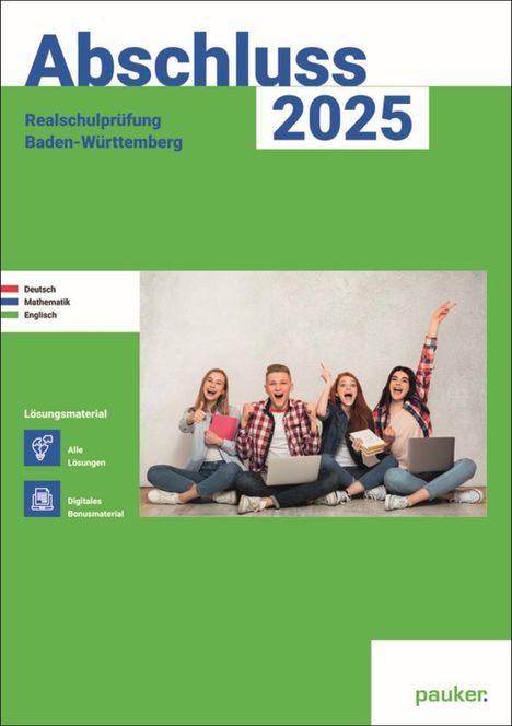 Abschluss 2025 - Realschulprüfung Baden-Württemberg - Deutsch, Mathe, Englisch - Lösungsband, Buch