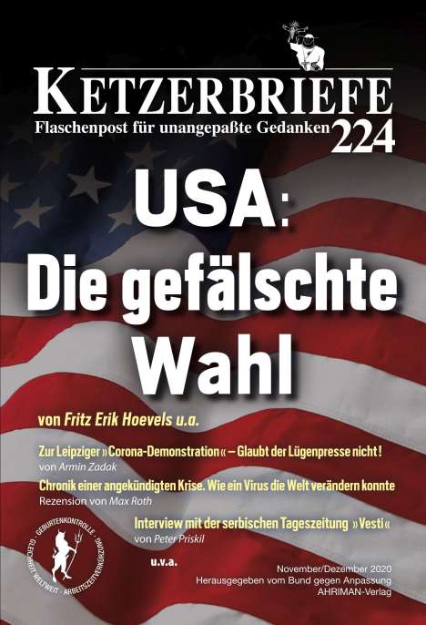 Fritz Erik Hoevels: Roth, M: USA: Die gefälschte Wahl, Buch
