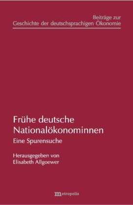 Frühe deutsche Nationalökonominnen, Buch