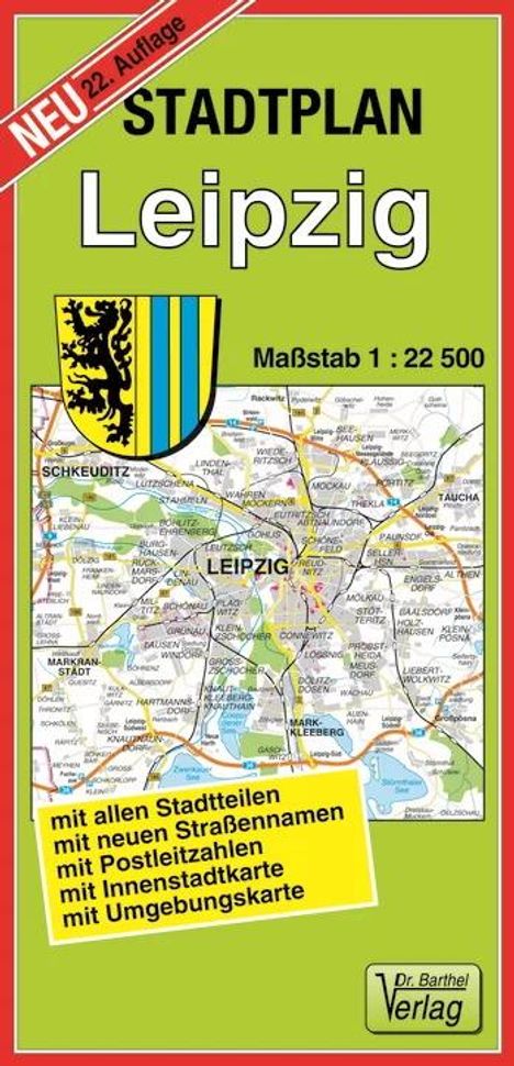 Stadtplan Leipzig 1 : 22 500, Karten