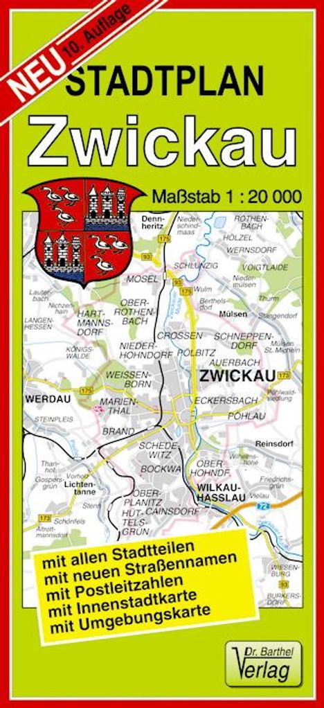 Stadtplan Zwickau und Werdau 1 : 20 000, Karten