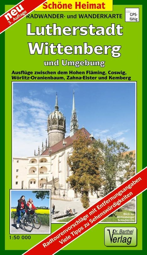 Lutherstadt Wittenberg und Umgebung. Radwander- und Wanderkarte 1 : 50 000, Karten