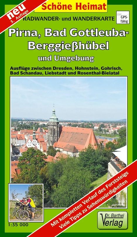 Bad Gottleuba-Berggießhübel, Pirna und Umgebung 1 : 35 000. Radwander- und Wanderkarte, Laufzeit bis 2029, Karten