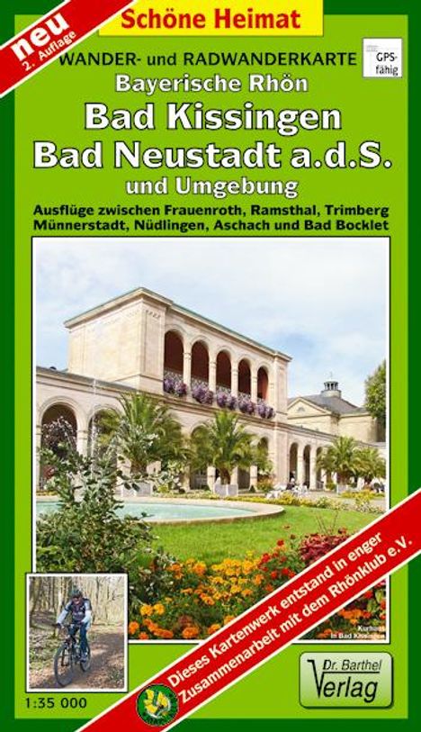 Rhön, Bad Kissingen, Bad Neustadt a.d.S. und Umgebung 1 : 35 000 Radwander- und Wanderkarte, Karten