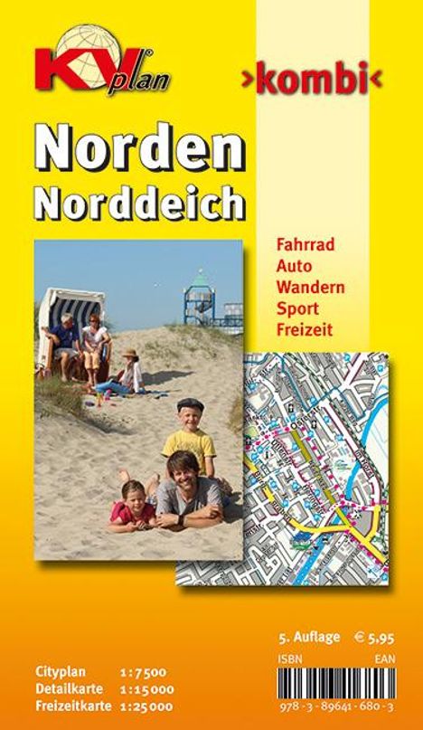 Norden, KVplan, Radkarte/Freizeitkarte/Stadtplan, 1:25.000 / 1:15.000 / 1:7.500, Karten