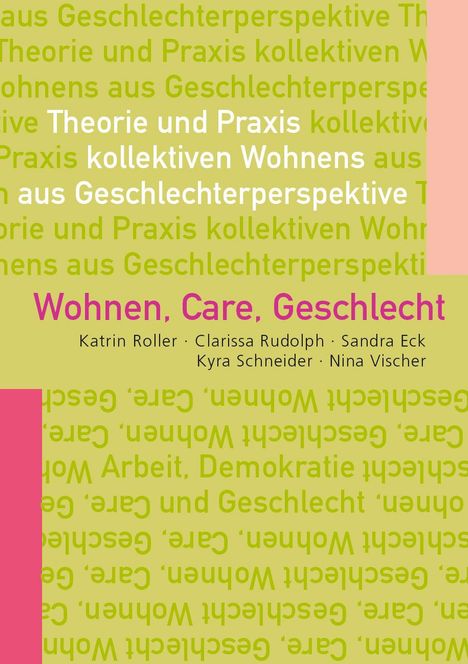 Wohnen, Care, Geschlecht, Buch