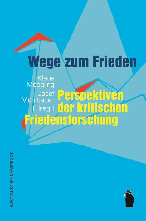 "Wege zum Frieden. Perspektiven der kritischen Friedensforschung." Illustration eines stilisierten Kranichs.