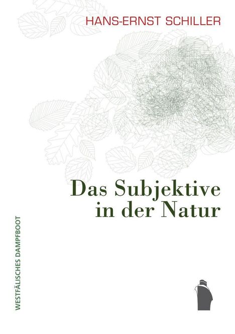 Titel: "Das Subjektive in der Natur". Autor: "Hans-Ernst Schiller". Hintergrund: skizzierte Blätter. Links Verlagshinweis.