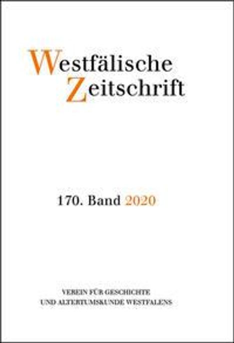 Westfälische Zeitschrift 170. Band 2020, Buch