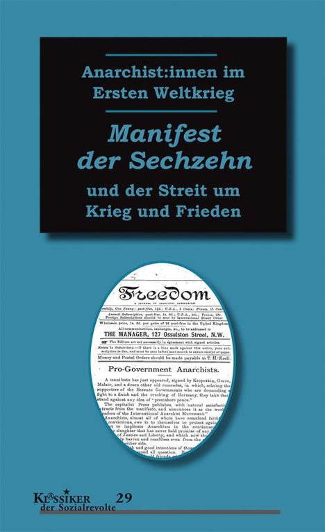 Anarchist:innen im Ersten Weltkrieg: Manifest der Sechzehn, Buch