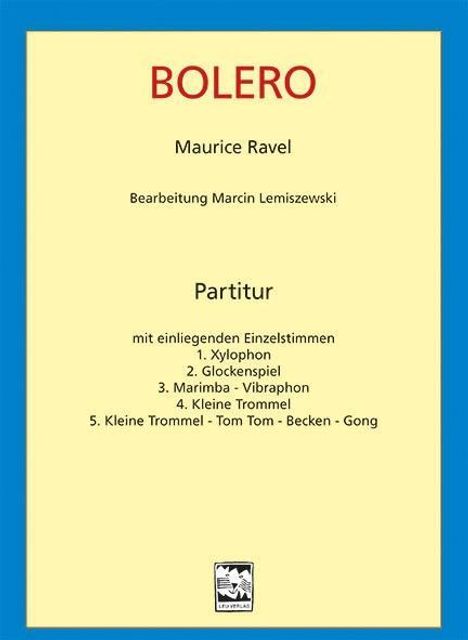Bolero Quintett für Schlagwerk, Buch