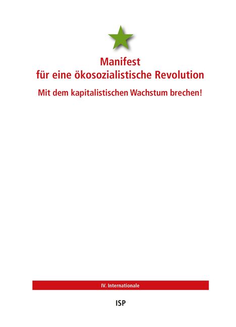 IV. Internationale: Manifest für eine ökosozialistische Revolution, Buch