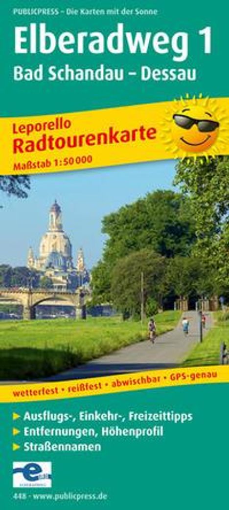 Elberadweg 1, Bad Schandau - Dessau 1 : 50 000, Karten