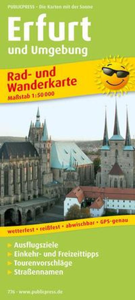 Rad- und Wanderkarte Erfurt und Umgebung 1:50 000, Karten