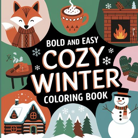 Laura Bidden: Bold and Easy Cozy Winter Coloring Book, Buch