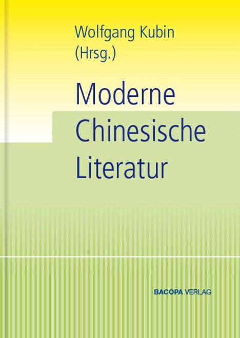 Moderne chinesische Literatur, Buch
