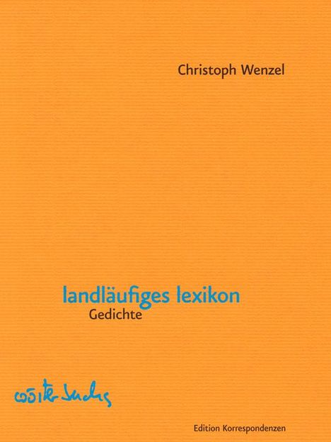 Christoph Wenzel: landläufiges lexikon, Buch