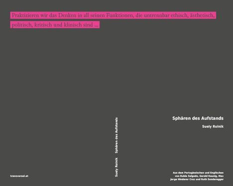 Suely Rolnik: Sphären des Aufstands, Buch