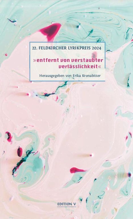 22. Feldkircher Lyrikpreis 2024, Buch