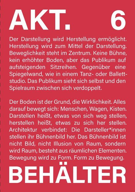 Architekturkollektiv AKT: AKT. 6 Behälter, Buch