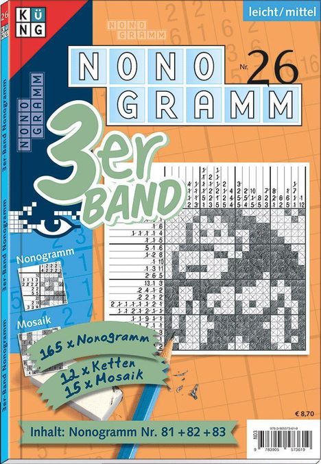 Nonogramm 3er-Band Nr. 26, Buch