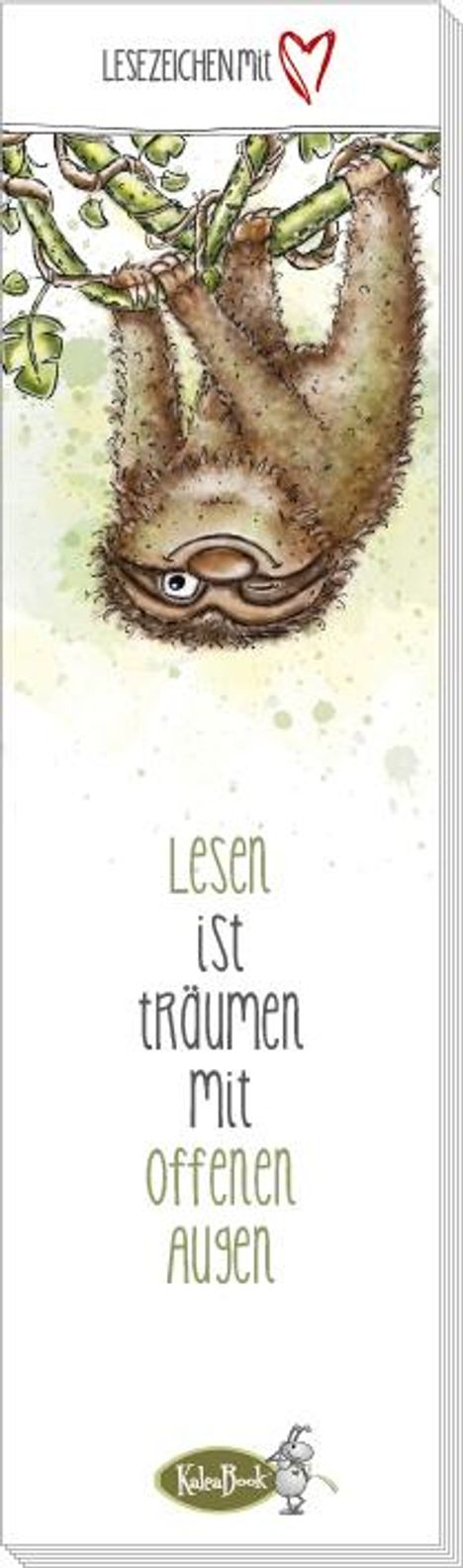 Jacqueline Kauer: Lesen ist Träumen mit offenen Augen (Lesezeichenblock), Buch