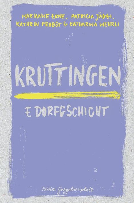 Marianne Erne: Kruttingen, Buch