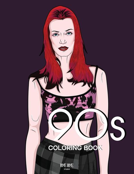 Bye Bye Studio: 90s FASHION COLORING BOOK, Buch